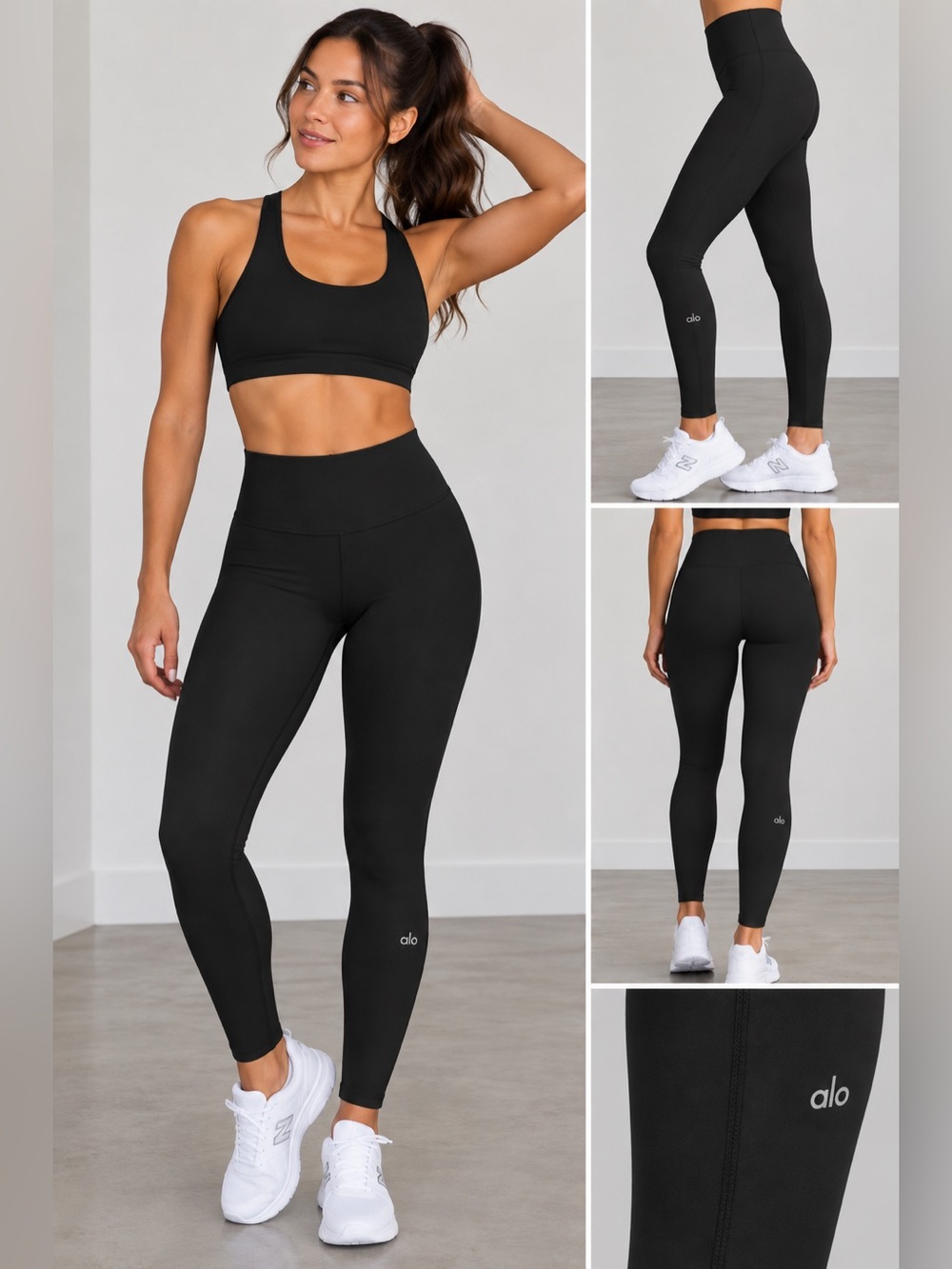 ALO Yoga Black High-Waist Leggings Airlift